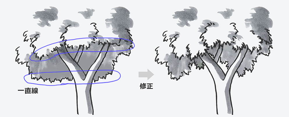 木の失敗の歴史⑥木の軒下が一直線になる